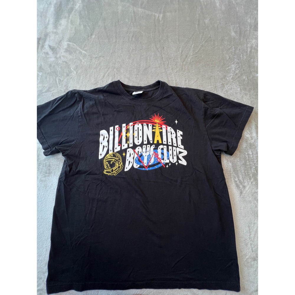 Billionaire Boys Club T-Shirt Mens XL Black Graphic Tee Space Rocket